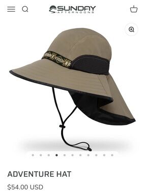 Sunday Afternoons Adventure Hat - Khaki with Black Trim